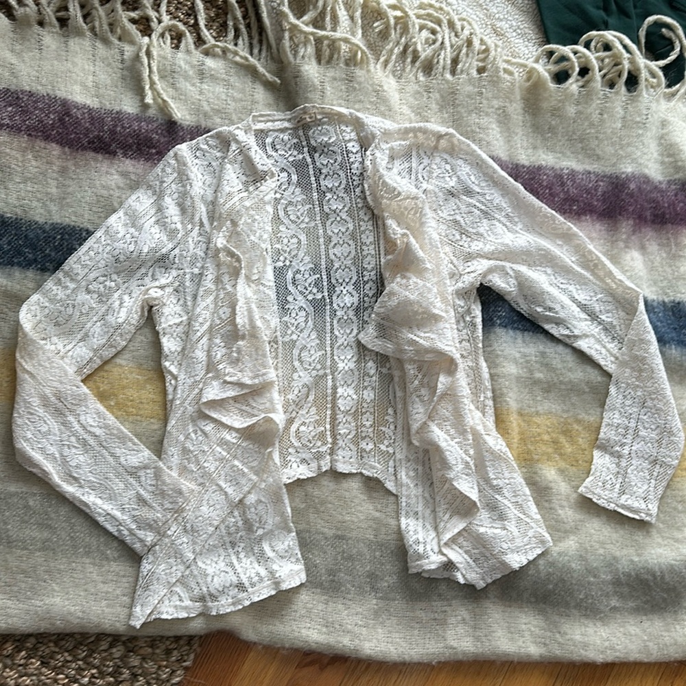 2/$20. Hollister lace jacket size L.  (3a)